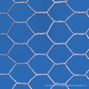 Malha de arame hexagonal galvanizado após tecelagem